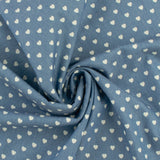 Denim de coton imprimé - BLEUS DU QUOTIDIEN - 003 - Bleu Pâle