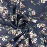 Cotton Rayon Denim Print- EVERYDAY BLUES - 002 - Midnight