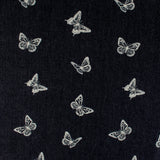 Denim Imprimé - BLEUS DU QUOTIDIEN - Papillon - 001 - Blanc