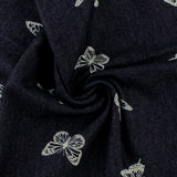 Denim Imprimé - BLEUS DU QUOTIDIEN - Papillon - 001 - Blanc