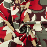 Crêpe scuba imprimé - NORA - 001 - Prune