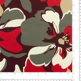 Crêpe scuba imprimé - NORA - 001 - Prune