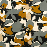 Scuba Crepe Print - NORA - 002 - Black