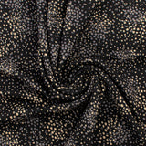 Crêpe scuba imprimé - NORA - 005 - Noir