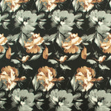 Scuba Crepe Print - NORA - 007 - Black