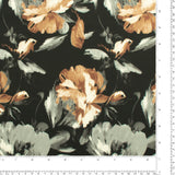 Scuba Crepe Print - NORA - 007 - Black