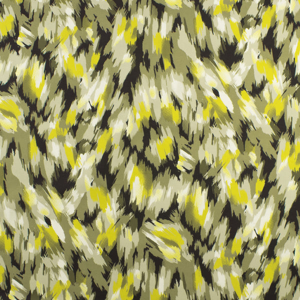 Crêpe scuba imprimé - NORA - 009 - Sauge