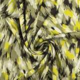 Crêpe scuba imprimé - NORA - 009 - Sauge