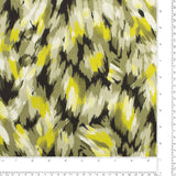 Crêpe scuba imprimé - NORA - 009 - Sauge