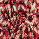 Scuba Crepe Print - NORA - 010 - Red