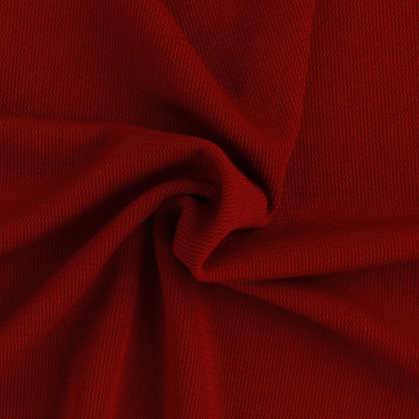 Rib Knit - MANCHESTER - 003 - Cherry Red