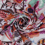 Tricot imprimé - AZALÉE - 002 - Rose Poussière
