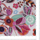 Tricot imprimé - AZALÉE - 002 - Rose Poussière