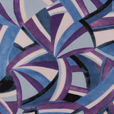 Tricot imprimé - AZALÉE - 008 - Bleu Poussière
