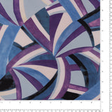 Tricot imprimé - AZALÉE - 008 - Bleu Poussière
