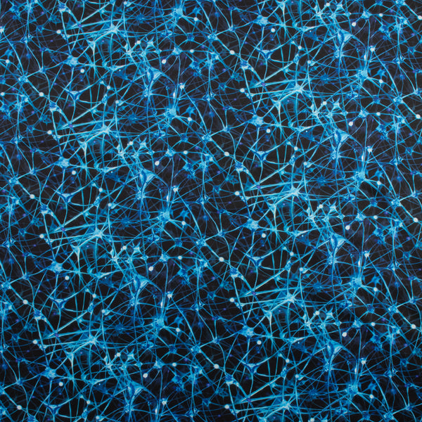 Tricot imprimé - ARIELLE - 004 - Bleu