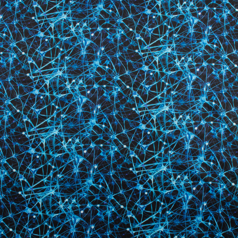 Tricot imprimé - ARIELLE - 004 - Bleu