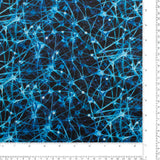 Tricot imprimé - ARIELLE - 004 - Bleu