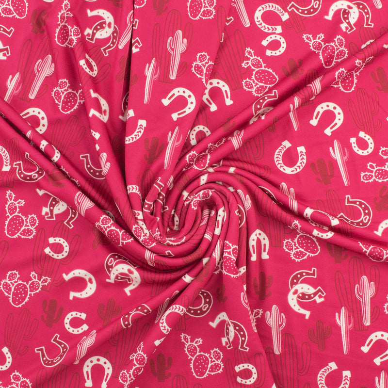 Knit Print - ARIELLE - 005 - Hot Pink