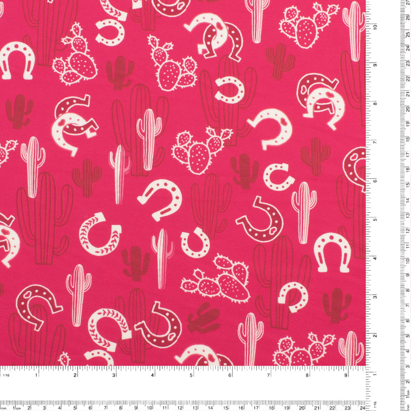 Knit Print - ARIELLE - 005 - Hot Pink