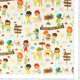 Printed Knit - LITTLE EXPLORER - 002 - Offwhite