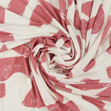 Tricot imprimé - CAMÉLIA - 001 - Rose