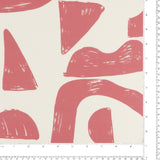 Tricot imprimé - CAMÉLIA - 001 - Rose