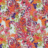 Tricot imprimé - CAMÉLIA - 005 - Orange