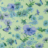 Tricot imprimé - CAMÉLIA - 006 - Pistache