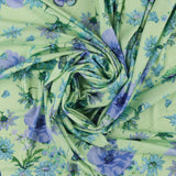 Tricot imprimé - CAMÉLIA - 006 - Pistache