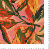 Tricot imprimé - CAMÉLIA - 008 - Rose