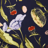 Tricot imprimé - CAMÉLIA - 009 - Marine