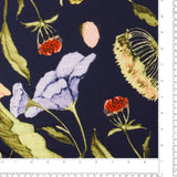 Tricot imprimé - CAMÉLIA - 009 - Marine