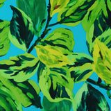 Tricot imprimé - CAMÉLIA - 010 - Aqua