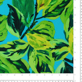 Tricot imprimé - CAMÉLIA - 010 - Aqua