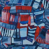 Tricot imprimé - CAMÉLIA - 011 - Bleu