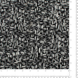 Tricot imprimé - MUSE - 001 - Noir