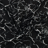 Tricot imprimé - MUSE - 005 - Noir