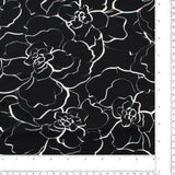 Tricot imprimé - MUSE - 005 - Noir