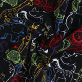 Mountain Fleece Prints Baby - Zoo Pals - 004 - Black