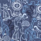 Mountain Fleece Prints Baby - Zoo Pals - 005 - Denim