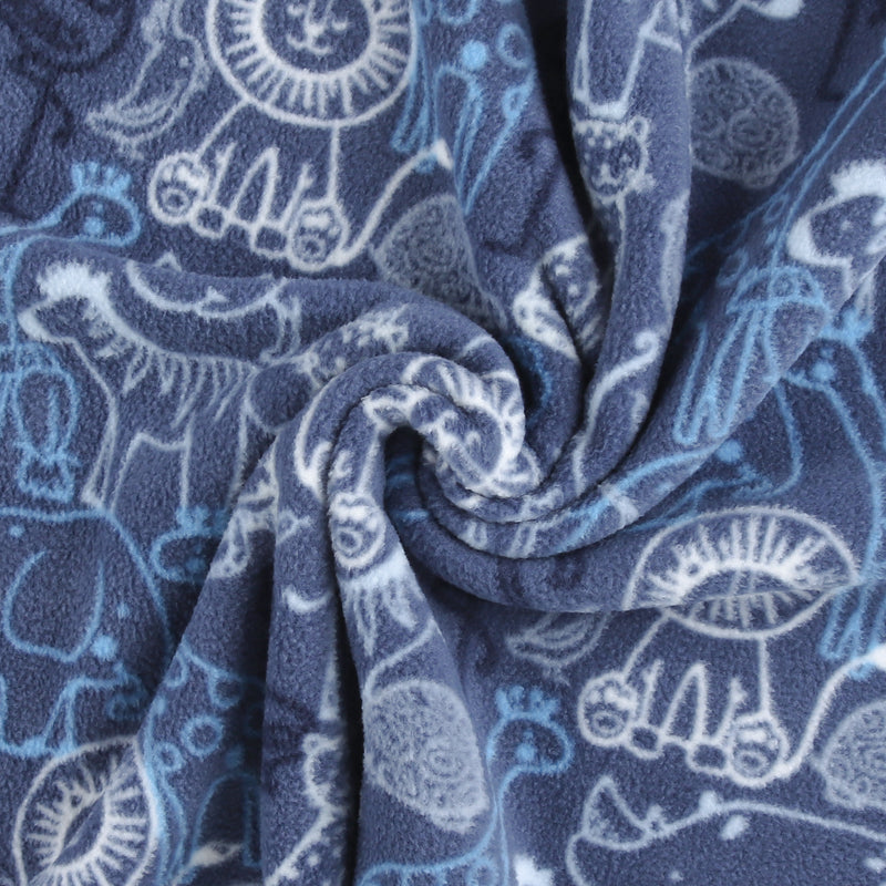 Mountain Fleece Prints Baby - Zoo Pals - 005 - Denim