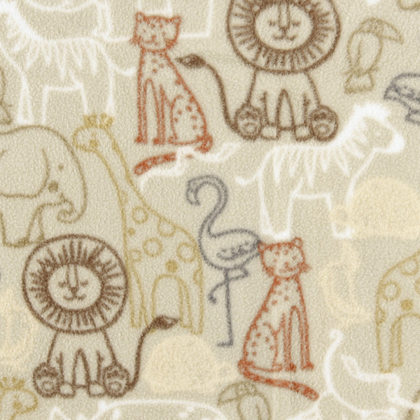 Mountain Fleece Prints Baby - Zoo Pals - 006 - Safari