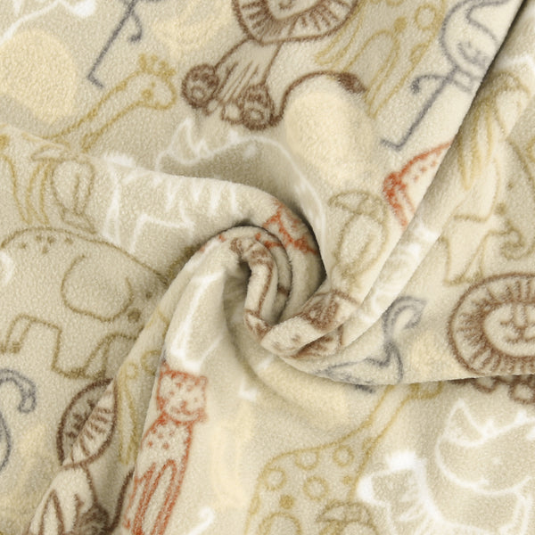 Mountain Fleece Prints Baby - Zoo Pals - 006 - Safari