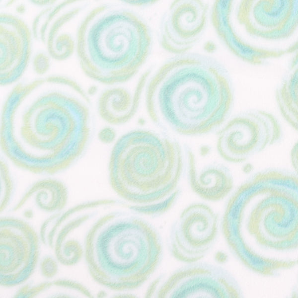 Mountain Fleece Prints Baby - Swirls - 009 - Mint