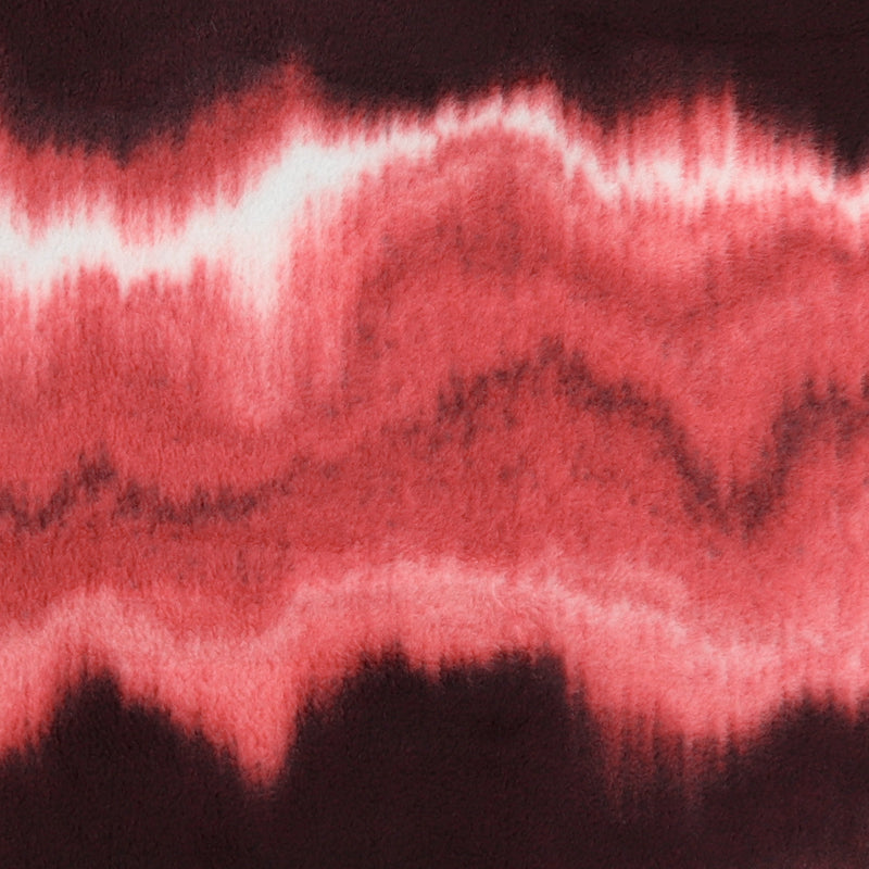 Mountain Fleece Prints - Waves - 008 - Vermilion