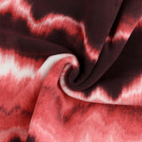 Mountain Fleece Prints - Waves - 008 - Vermilion