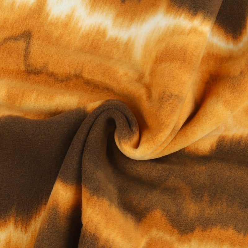 Mountain Fleece Prints - Waves - 009 - Copper