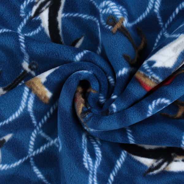 Mountain Fleece Prints - East Coast - 010 - Navy