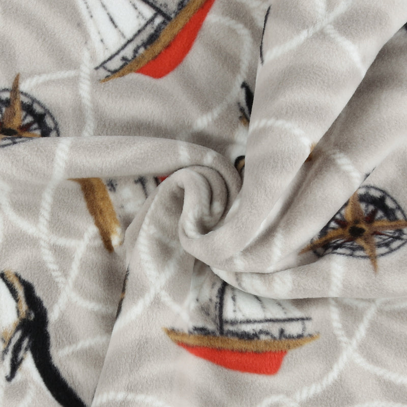 Molleton imprimé - Côte Est - 011 - Gris